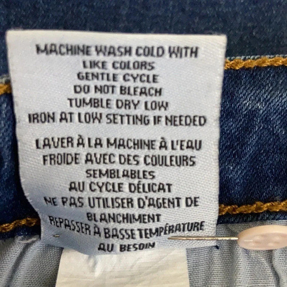 Hudson Asymmetrical Raw Hem Denim Skirt - Size 16 - Picture 5 of 5